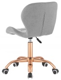 Krzesło obrotowe VASTO OFFICE FABRIC GREY ROSE GOLD