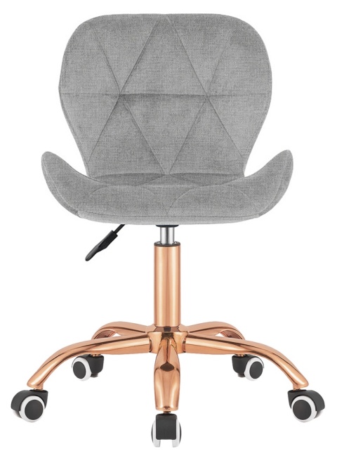 Krzesło obrotowe VASTO OFFICE FABRIC GREY ROSE GOLD