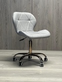 Krzesło obrotowe VASTO OFFICE FABRIC GREY ROSE GOLD