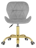 Krzesło obrotowe VASTO OFFICE FABRIC GREY GOLD