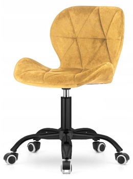 Krzesło obrotowe VASTO OFFICE VELVET MUSTARD SMOKE
