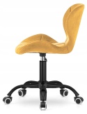 Krzesło obrotowe VASTO OFFICE VELVET MUSTARD SMOKE