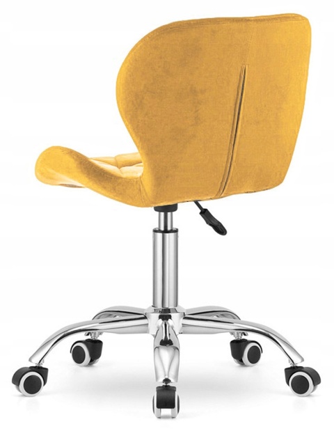 Krzesło obrotowe VASTO OFFICE VELVET MUSTARD