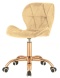 Krzesło obrotowe VASTO OFFICE VELVET SUNNY ROSE GOLD