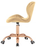 Krzesło obrotowe VASTO OFFICE VELVET SUNNY ROSE GOLD