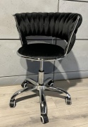 Krzesło obrotowe warkocz TRECCIA OFFICE BLACK VELVET II GATUNEK