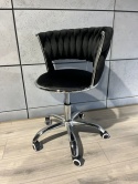Krzesło obrotowe warkocz TRECCIA OFFICE BLACK VELVET II GATUNEK