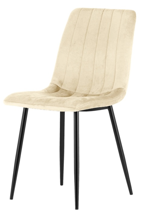 Krzesło tapicerowane AURORA VELVET BEIGE