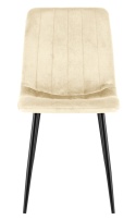 Krzesło tapicerowane AURORA VELVET BEIGE