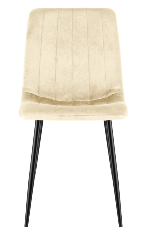 Krzesło tapicerowane AURORA VELVET BEIGE