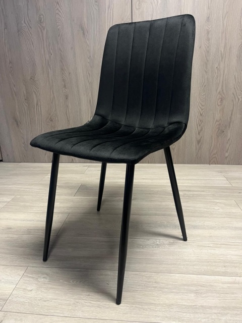 Krzesło tapicerowane AURORA VELVET BLACK
