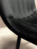 Krzesło tapicerowane AURORA VELVET BLACK