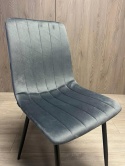 Krzesło tapicerowane AURORA VELVET DARK GREY