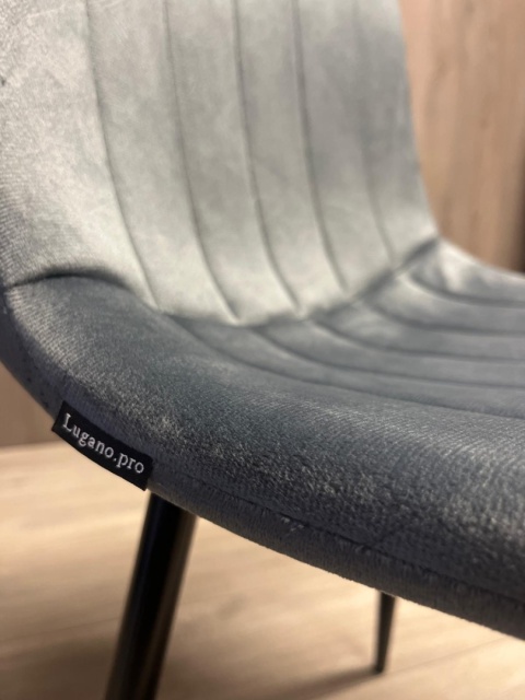 Krzesło tapicerowane AURORA VELVET DARK GREY