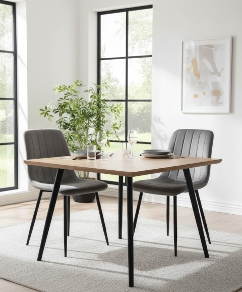 Krzesło tapicerowane AURORA VELVET DARK GREY