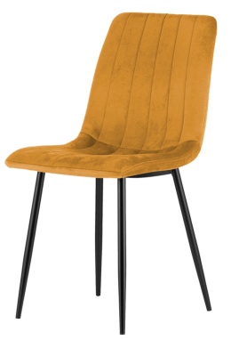 Krzesło tapicerowane AURORA VELVET HONEY