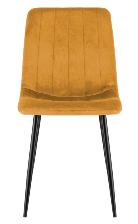 Krzesło tapicerowane AURORA VELVET HONEY