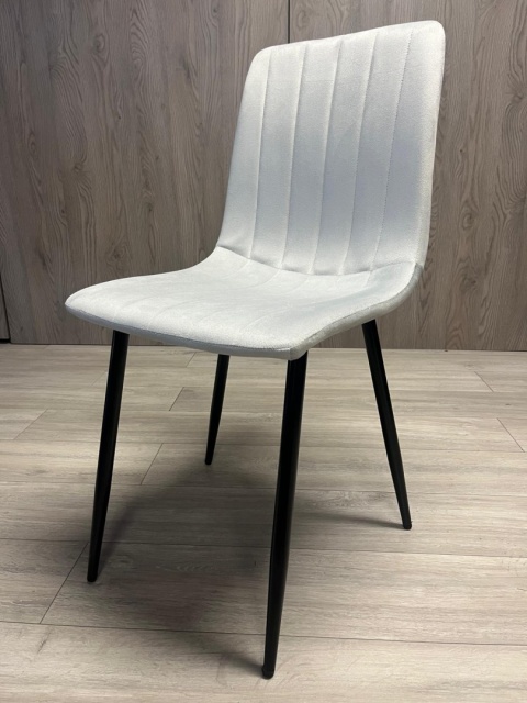 Krzesło tapicerowane AURORA VELVET LIGHT GREY