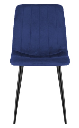 Krzesło tapicerowane AURORA VELVET NAVY BLUE