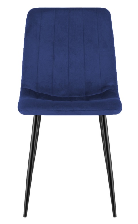 Krzesło tapicerowane AURORA VELVET NAVY BLUE