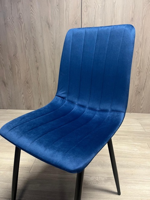 Krzesło tapicerowane AURORA VELVET NAVY BLUE
