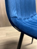 Krzesło tapicerowane AURORA VELVET NAVY BLUE