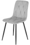 Krzesło tapicerowane BORGO VELVET LIGHT GREY PRO