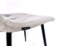 Krzesło tapicerowane BORGO VELVET LIGHT GREY PRO