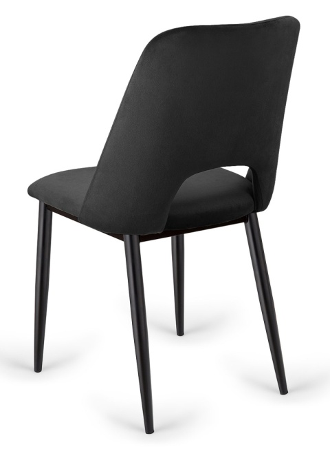 Krzesło tapicerowane GOTI BLACK VELVET II GATUNEK