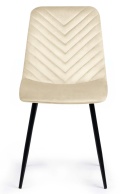 Krzesło tapicerowane TRIO VELVET BEIGE