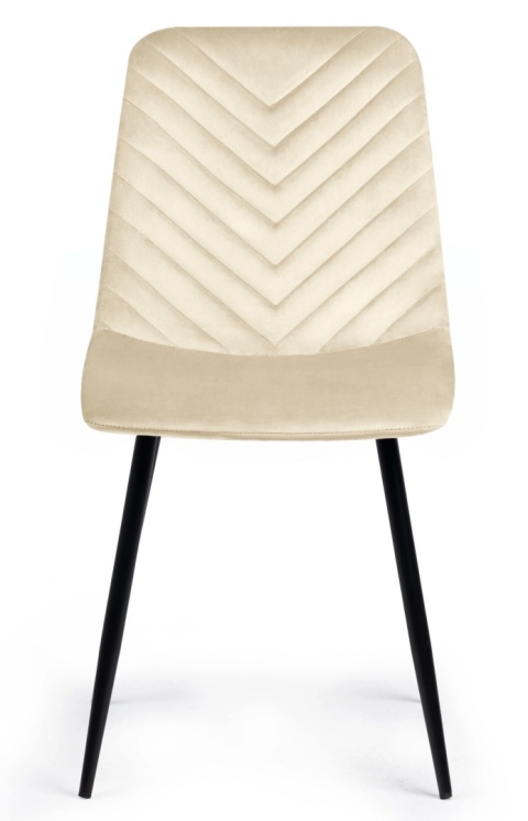 Krzesło tapicerowane TRIO VELVET BEIGE