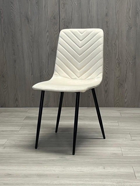 Krzesło tapicerowane TRIO VELVET BEIGE
