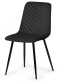 Krzesło tapicerowane TRIO VELVET BLACK