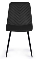 Krzesło tapicerowane TRIO VELVET BLACK