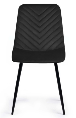 Krzesło tapicerowane TRIO VELVET BLACK