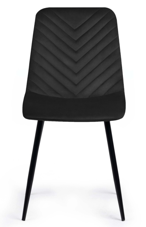 Krzesło tapicerowane TRIO VELVET BLACK