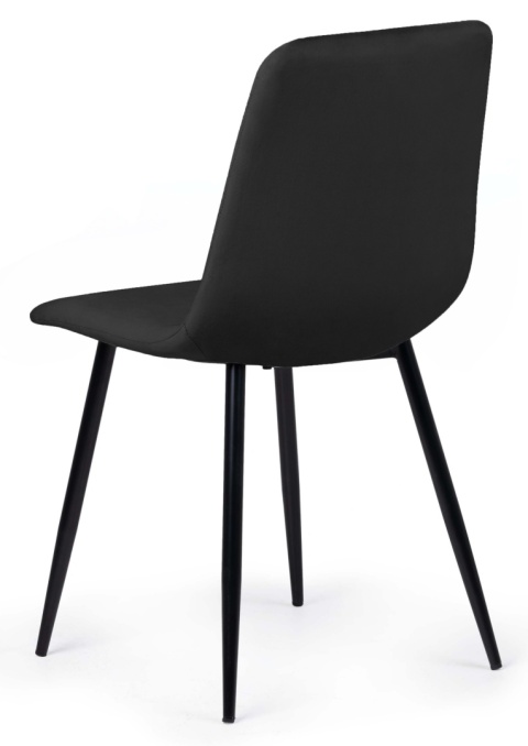 Krzesło tapicerowane TRIO VELVET BLACK