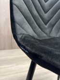 Krzesło tapicerowane TRIO VELVET BLACK
