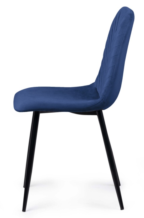 Krzesło tapicerowane TRIO VELVET BLUE