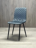 Krzesło tapicerowane TRIO VELVET DARK GREY