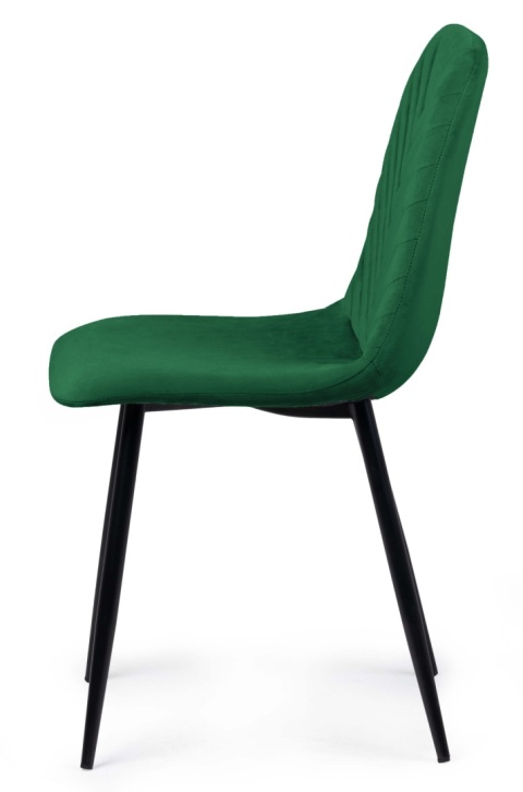Krzesło tapicerowane TRIO VELVET GREEN