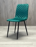 Krzesło tapicerowane TRIO VELVET GREEN