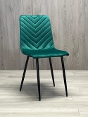 Krzesło tapicerowane TRIO VELVET GREEN