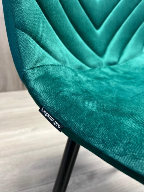 Krzesło tapicerowane TRIO VELVET GREEN