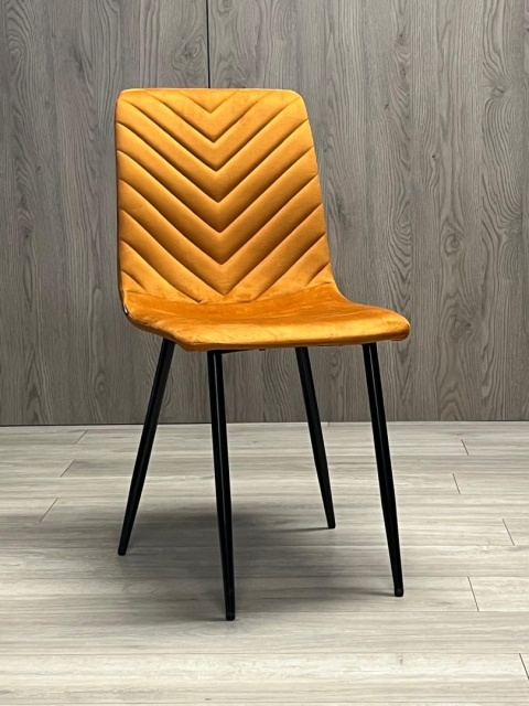 Krzesło tapicerowane TRIO VELVET HONEY