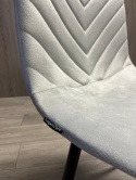 Krzesło tapicerowane TRIO VELVET LIGHT GREY