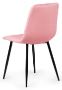 Krzesło tapicerowane TRIO VELVET PINK