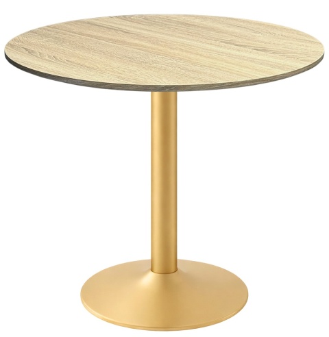 Stół okrągły VICTORY 70 cm GOLD MAT z blatami do wyboru