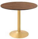 Stół okrągły VICTORY 70 cm GOLD MAT z blatami do wyboru