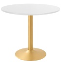 Stół okrągły VICTORY 70 cm GOLD MAT z blatami do wyboru